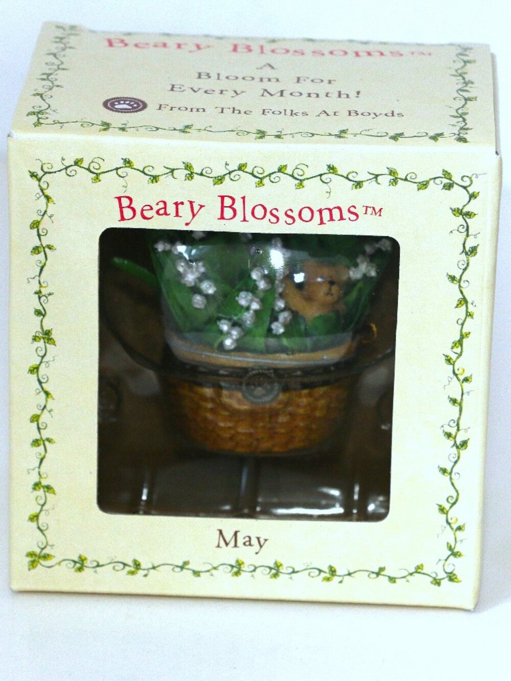 Boyds Bears Beary Blossoms May Trinket Box